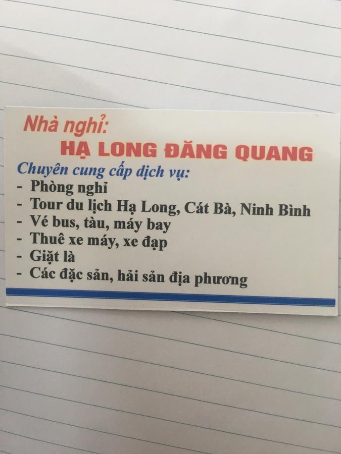 Dang Quang Guesthouse Ha Long Exterior foto